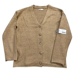 Sonoma Goods For Life Sweater Women's Brown Cardigan‎ Beige Sz S